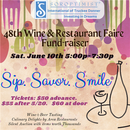 48th Annual Soroptimist Wine and Restaurant Fair 