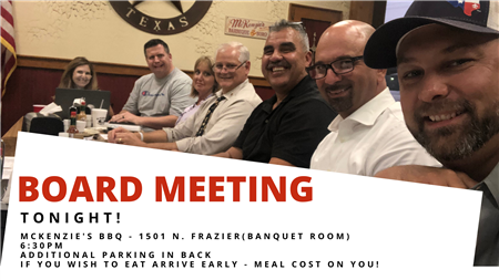April Monthly Board Meeting
