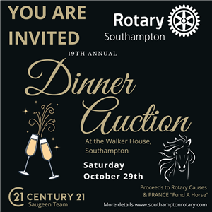 Our famous dinner auction is back, the premier event in Southampton at the Walker House
