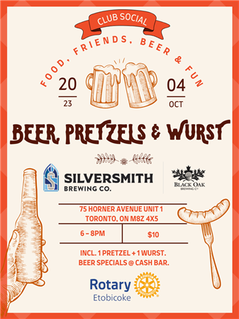 Beer, Pretzels & Wurst October Social