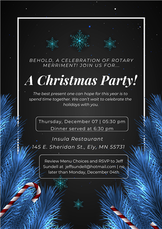 2023 Rotary Club of Ely Christmas Party