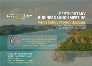 Celebrating Perth Rotary Projects | Path Of Hope Interns