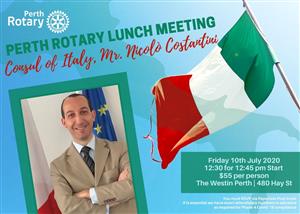 Perth Rotary | Lunch Meeting | “Serving your Country in COVID Exile” 