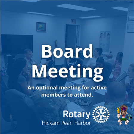 *NO MEETING* RotaryHPH Board Meeting (May)