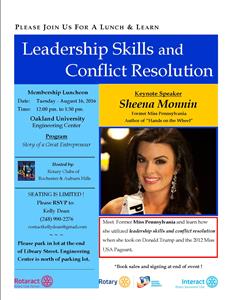Leadership Skills and Conflict Resolution