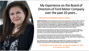 My Experience as Member of the B/D of Ford Motor Company