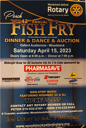 42nd  Annual Rotary Fish Fry, Dance and Auction 