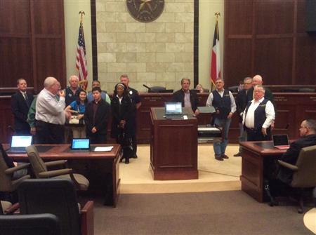 Lewisville City Council Recognizes Rotary