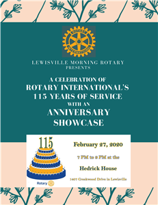 Rotary International's 115th Anniversary Showcase of LMR Community Service