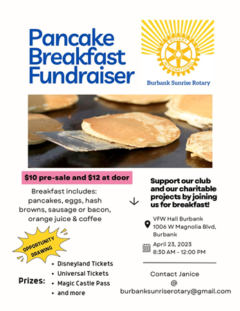 Community: Burbank Sunrise Rotary Pancake Breakfast