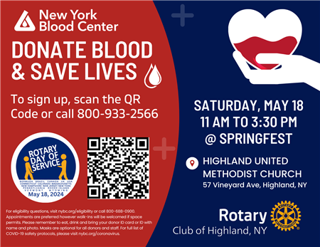 Blood Drive: Rotary Day of Service