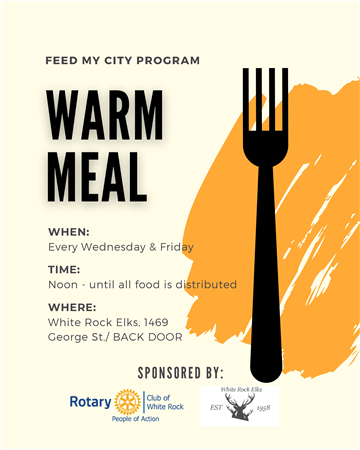 Feed My City Program | Warm Meal