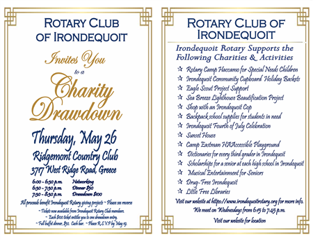 Irondequoit Rotary Annual Drawdown Dinner
