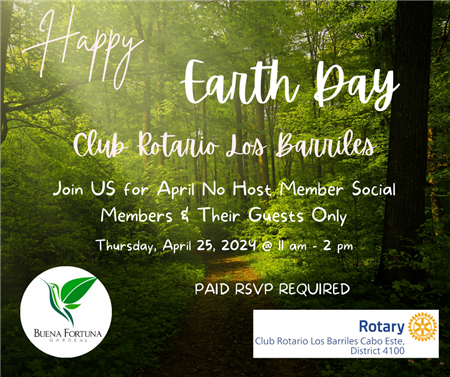 April No Host Member Social Celebrating Earth Day