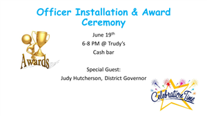 Officer Installation and Awards
