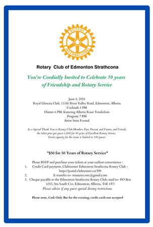 Celebrate 50 Years of Friendship and Service