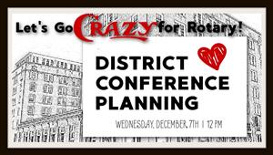 Cody Jordan will be speaking about the upcoming District 5790 Rotary Conference 2023