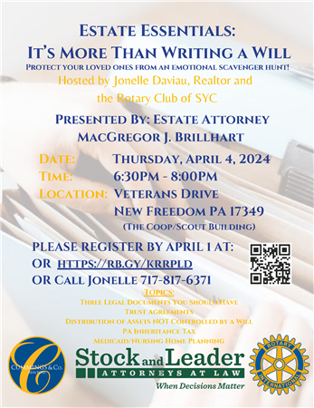 Community Estate Planning Event at the COOP