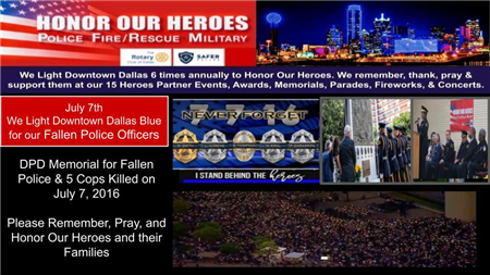 Honor Our Heroes- DPD Memorial Fallen Officers 