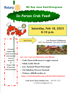 In-Person Crab Feed Planning - tickets available