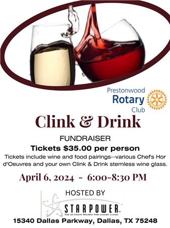 Annual Clink and Drink Fundraiser