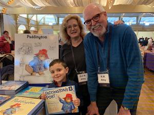 Bob is Paddington Bear Illustrator and Zoe is Author of "Wolf at the Door"