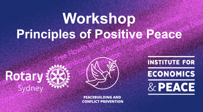 Principles of Positive Peace Workshop
