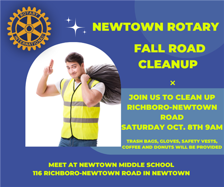 Newtown Rotary Fall Road Cleanup