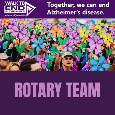 Walk To End Alzheimer's- Team Rotary