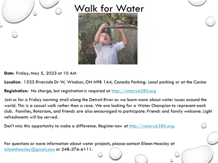 District Conference Water Walk