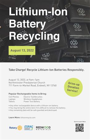 Lithium-Ion Battery Recycling - Endwell Rotary  
