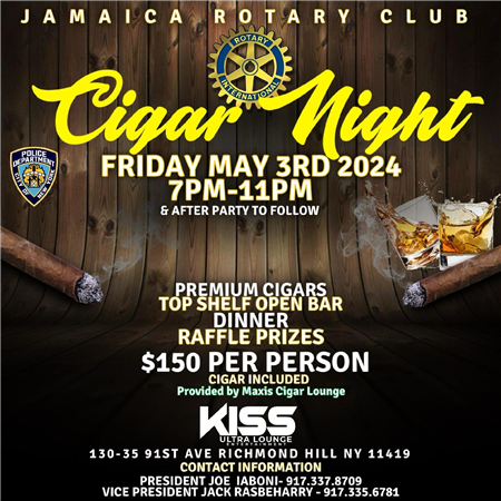 Jamaica Rotary's Cigar Night