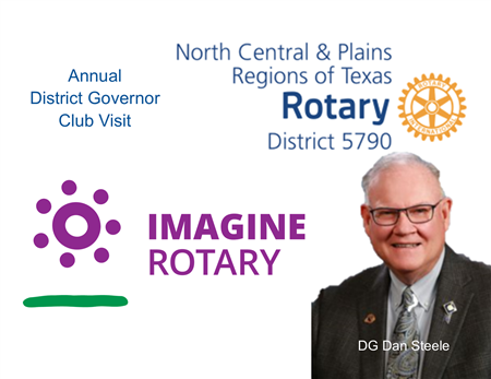 District Governor Visit - Burleson Area Midday Rotary Club