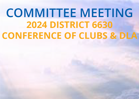 District Conference Planning Committee Meeting