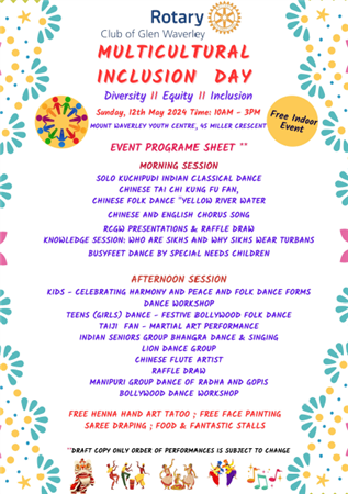 RC Glen Waverley - Multicultural Inclusion Day