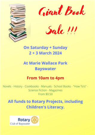RC Bayswater - Giant Book Sale