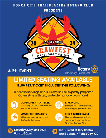 Ponca City Trailblazers Rotary Club Crawfest