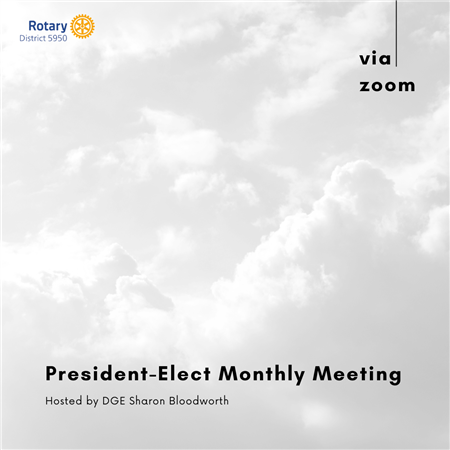 President-Elect Monthly Meeting - May