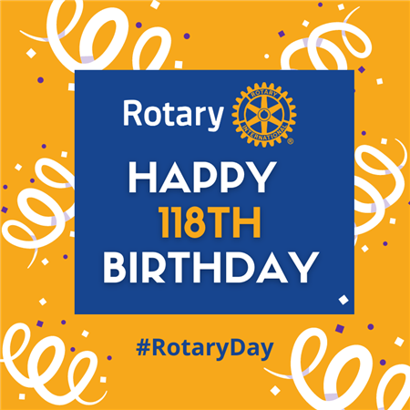 Rotary's 118th Birthday