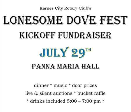 Karnes City &quot;Lonesome Dove Fest&quot; Fundraiser