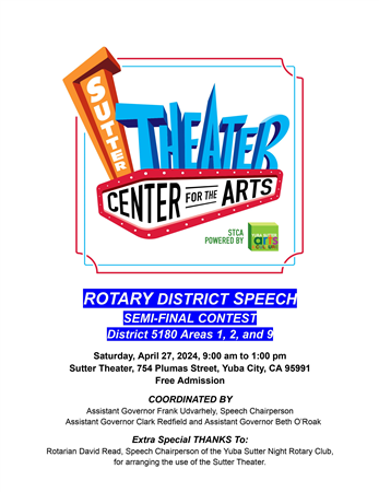  Rotary Speech Contest Semi-Finals Areas 1,2, & 9