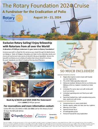 2024 Rotary Foundation Fundraiser Cruise