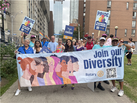 Rotary at Pride Toronto Parade 2023