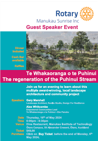 The regeneration of the Puhinui Stream