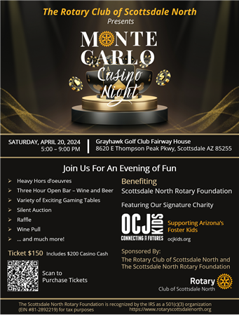 Rotary Club of North Scottsdale Monte Carlo Night