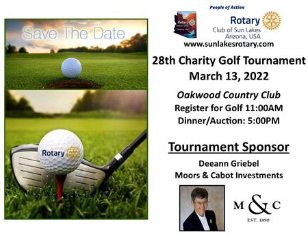 28th Sun Lakes Rotary Club Charity Golf Tournament