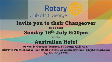 Rotary Club of St. George Changeover Dinner