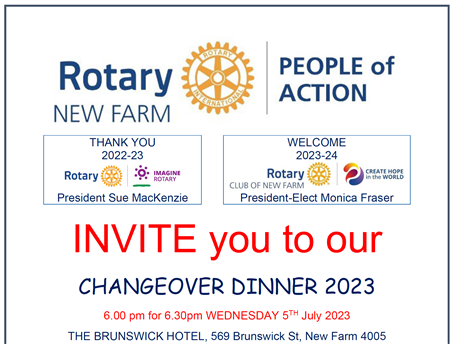 Rotary New Farm Changeover