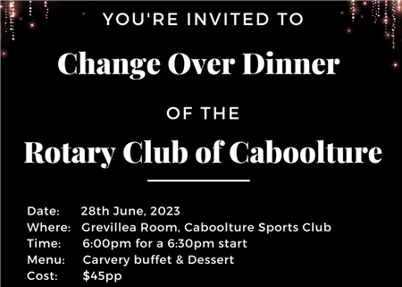 Rotary Club of Caboolture Changeover