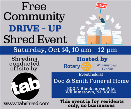 Public Shred Event (Residents Only)